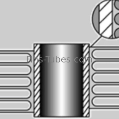 شراء DELLOK Al 1060 أنابيب مطرودة ذات أجنحة للجهاز المكثف المبرد بالهواء online manufacture