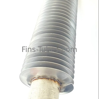 شراء DELLOK أسود طلاء أنبوب زعانف الفولاذ الكربوني مع 16-40 زعانف لحام 1.2-2.77mm مطرود زعانف متعرجة online manufacture