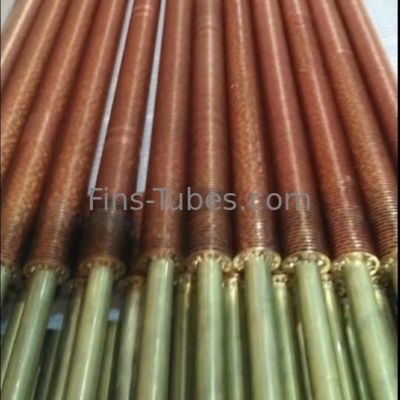 شراء DELLOK أنبوب أجنحة صافية من الفولاذ الكربوني المكبّر 19mm OD Solid / Serrated Welded Fin لتحويل الحرارة online manufacture