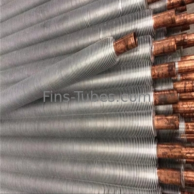 درجة الحرارة الأنابيب العارية أنابيب الزعانف المدمجة 16-63mm OD 2.5-20mm الزعانف المسافة 1.65mm الحائط Thk -40°C-300°C 1.0-4.0MPa