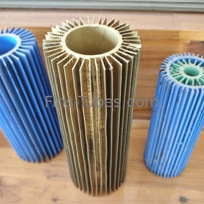 DELLOK أنبوب الزعانف الطولية مع 19 ملم OD 400 °C درجة حرارة التصنيف التوصيل الخيوط للجذر