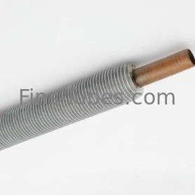 DELLOK الألومنيوم النحاس الفولاذ المقاوم للصدأ TP304L 0.4mm الأنبوب الزعنفة المدمجة
