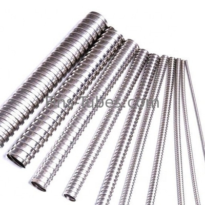 DELLOK TP304 SMLS الصلب المقاوم للصدأ OD15.88mm أنبوب الزعانف الملتوية