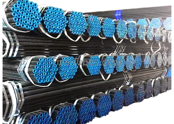 DELLOK الطلاء الأسود أنابيب الفولاذ الكربوني الخام Sch40 / Sch80 / Sch160 Astm A106